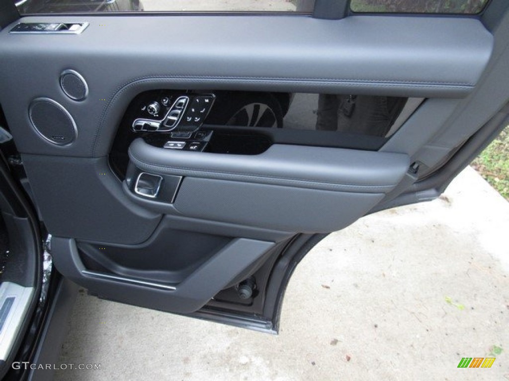 2018 Land Rover Range Rover SVAutobiography Dynamic Ebony/Pimento Door Panel Photo #129750878