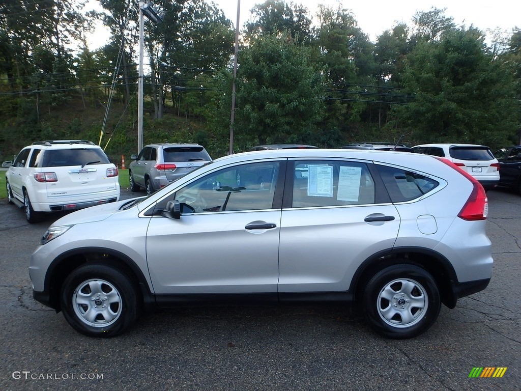 2015 CR-V LX AWD - Alabaster Silver Metallic / Black photo #2