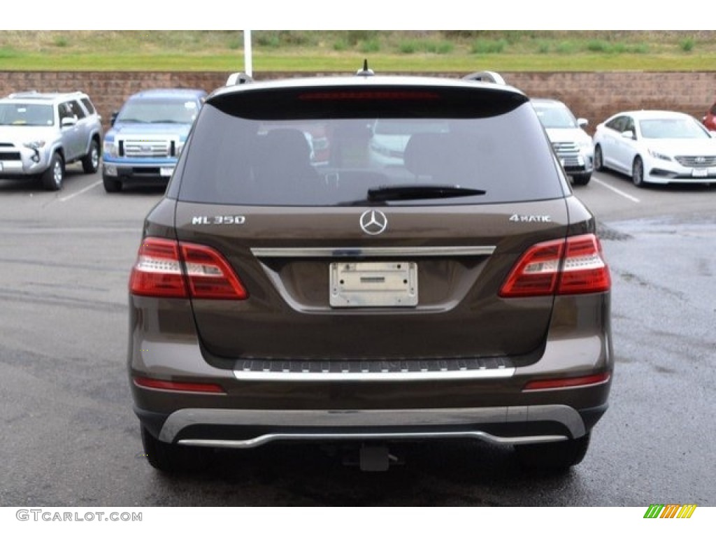2012 ML 350 4Matic - Pearl Beige Metallic / Auburn Brown/Black photo #5