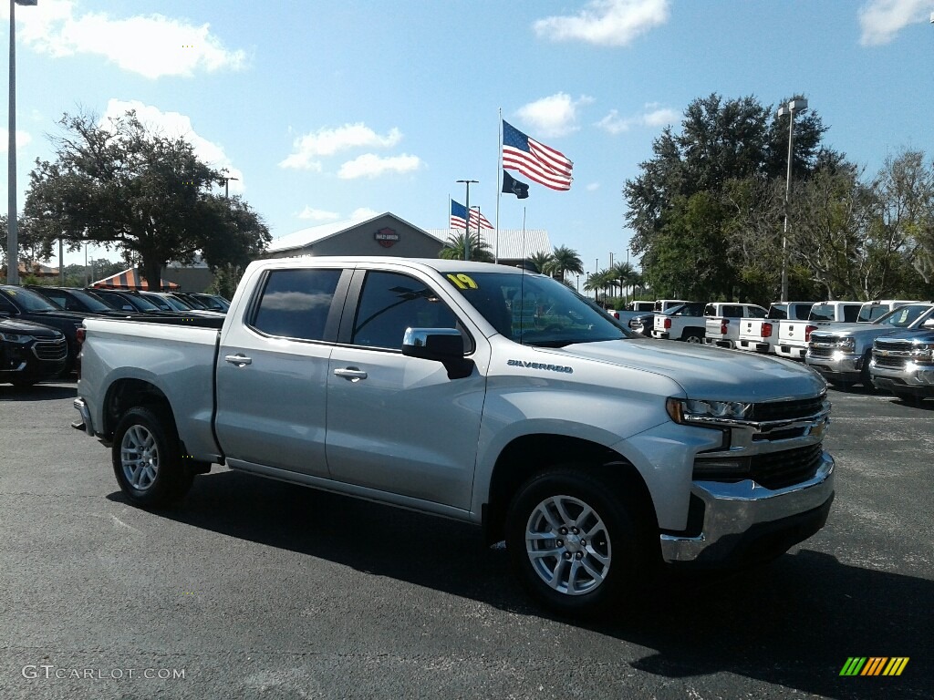 2019 Silverado 1500 LT Crew Cab - Silver Ice Metallic / Jet Black photo #7