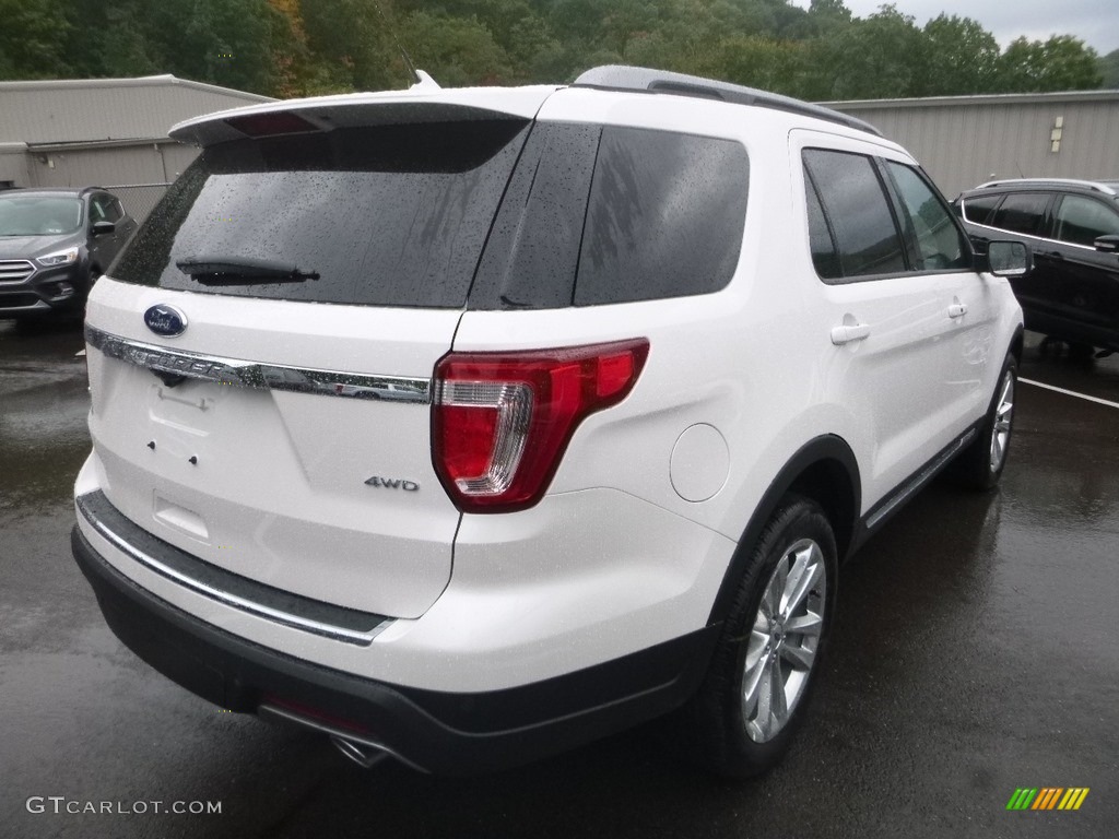 2018 Explorer XLT 4WD - White Platinum / Ebony Black photo #2