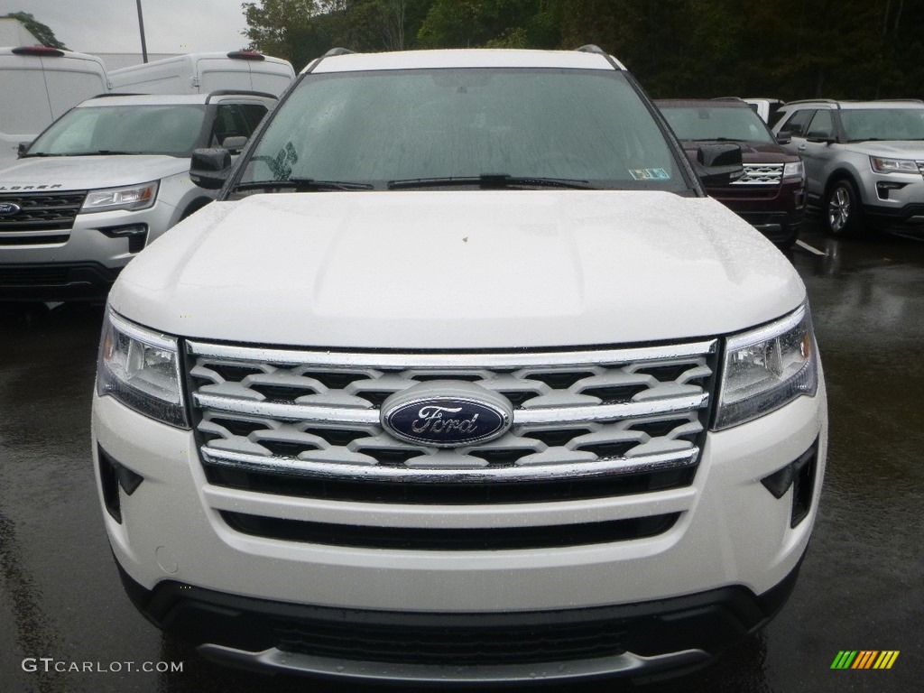 2018 Explorer XLT 4WD - White Platinum / Ebony Black photo #4