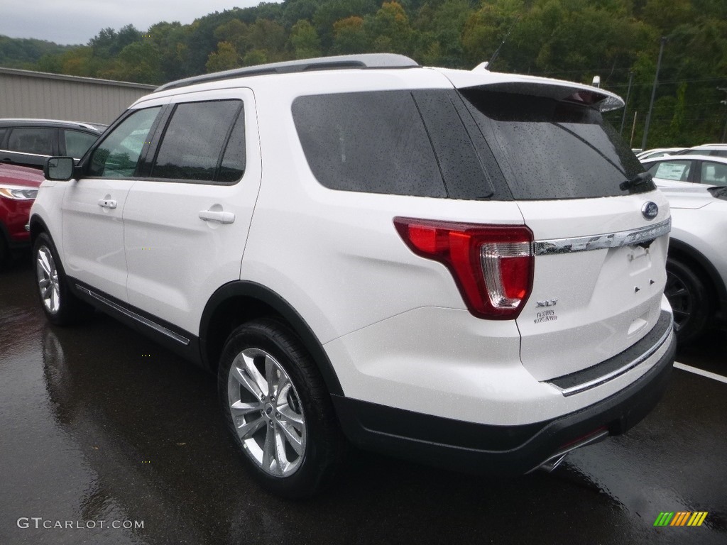 2018 Explorer XLT 4WD - White Platinum / Ebony Black photo #6
