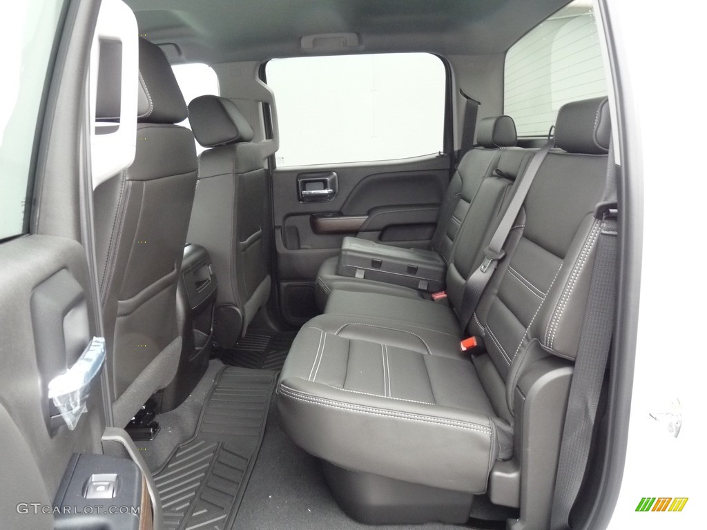 Jet Black Interior 2019 GMC Sierra 3500HD Denali Crew Cab 4WD Dual Rear Wheel Photo #129752933
