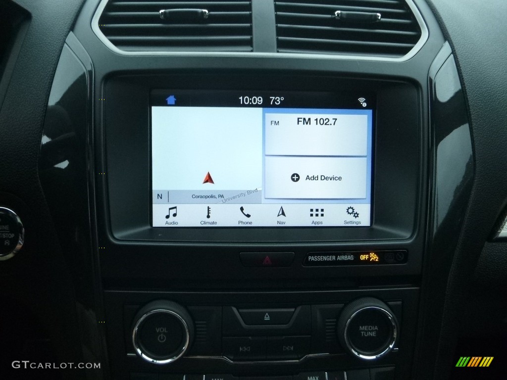 2018 Explorer XLT 4WD - White Platinum / Ebony Black photo #13