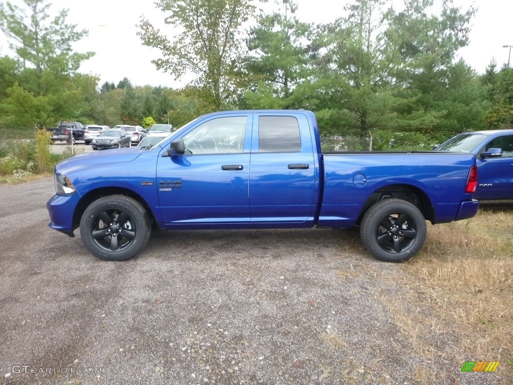 2019 1500 Classic Tradesman Quad Cab 4x4 - Blue Streak Pearl / Black photo #2