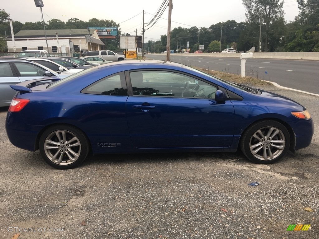 2007 Civic Si Coupe - Fiji Blue Metallic / Black photo #6