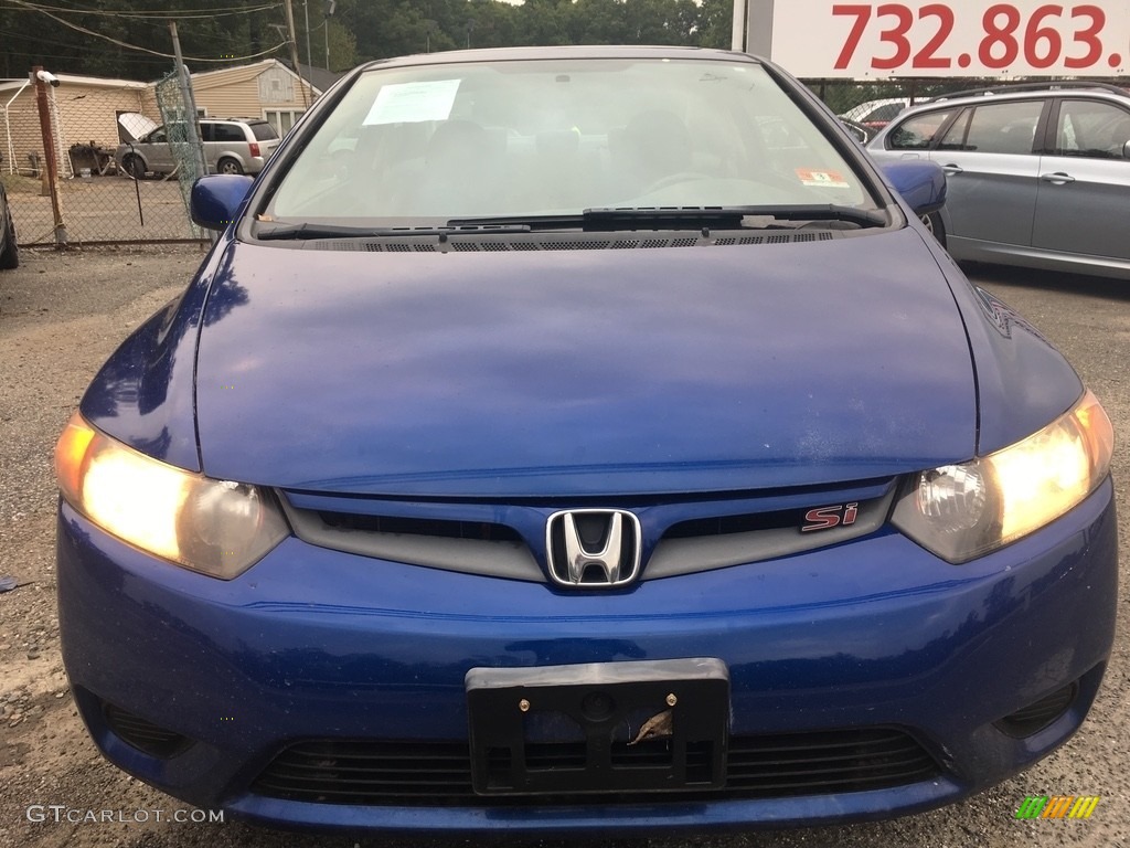 2007 Civic Si Coupe - Fiji Blue Metallic / Black photo #8