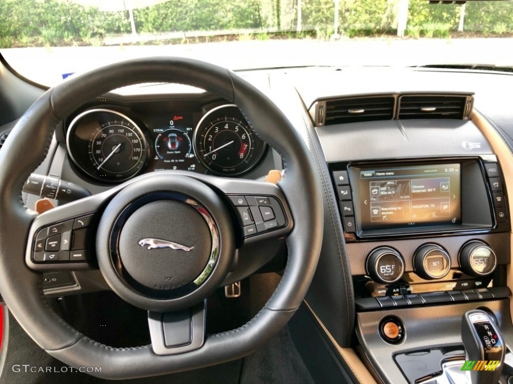 2017 Jaguar F-TYPE S AWD Coupe Jet Dashboard Photo #129756683