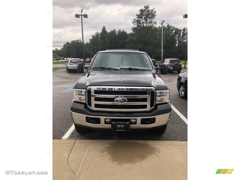 2007 F250 Super Duty Lariat SuperCab 4x4 - Dark Stone Metallic / Tan photo #2