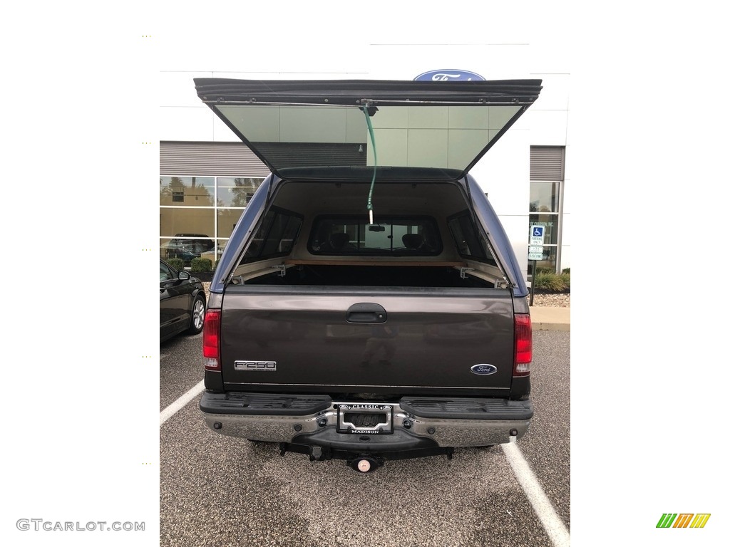 2007 F250 Super Duty Lariat SuperCab 4x4 - Dark Stone Metallic / Tan photo #6