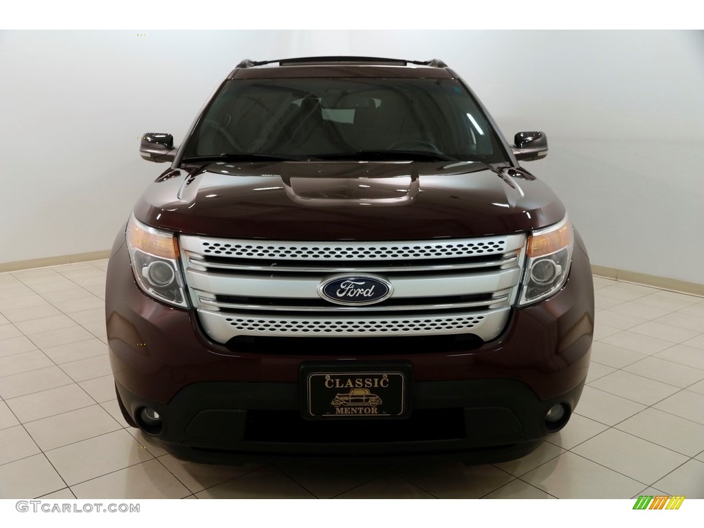 2011 Explorer XLT - Bordeaux Reserve Red Metallic / Charcoal Black photo #2