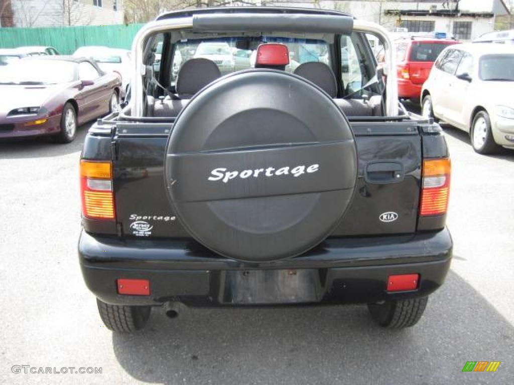 2002 Sportage  - Black / Gray photo #5