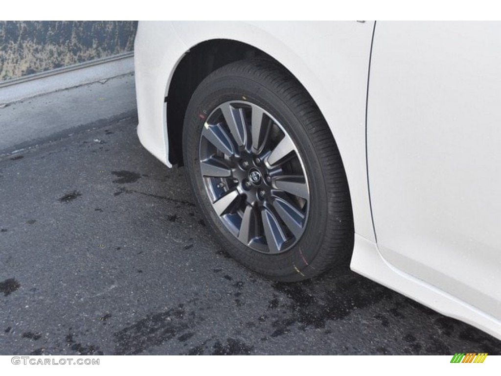 2019 Sienna XLE - Blizzard Pearl White / Ash photo #36