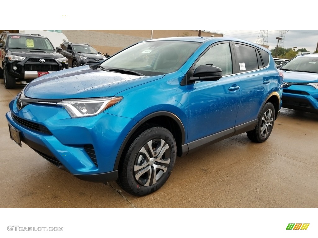 2018 RAV4 LE - Electric Storm Blue / Black photo #1