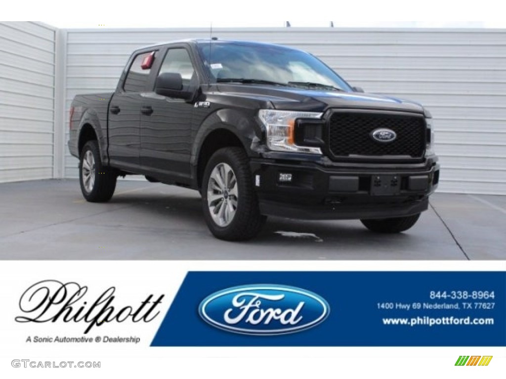 2018 F150 STX SuperCrew 4x4 - Shadow Black / Earth Gray photo #1