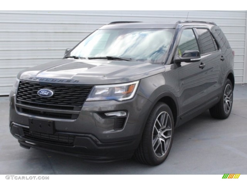 2018 Explorer Sport 4WD - Magnetic Metallic / Ebony Black photo #3