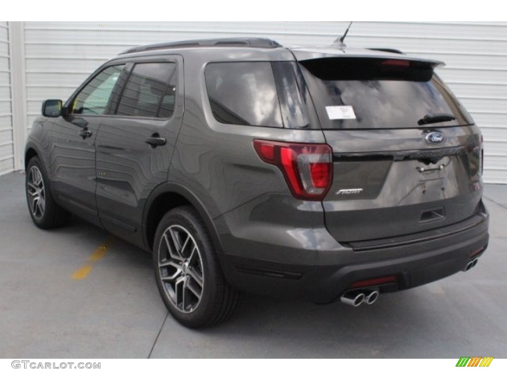 2018 Explorer Sport 4WD - Magnetic Metallic / Ebony Black photo #7