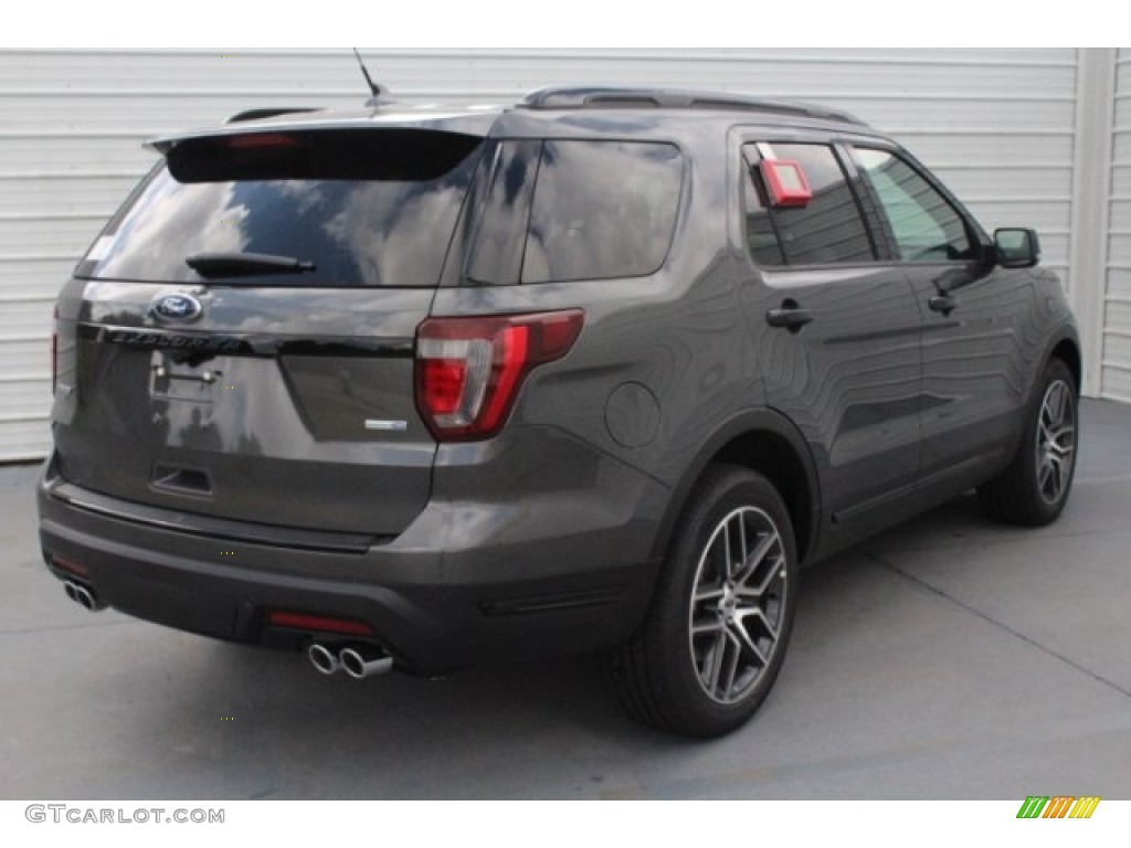 2018 Explorer Sport 4WD - Magnetic Metallic / Ebony Black photo #9