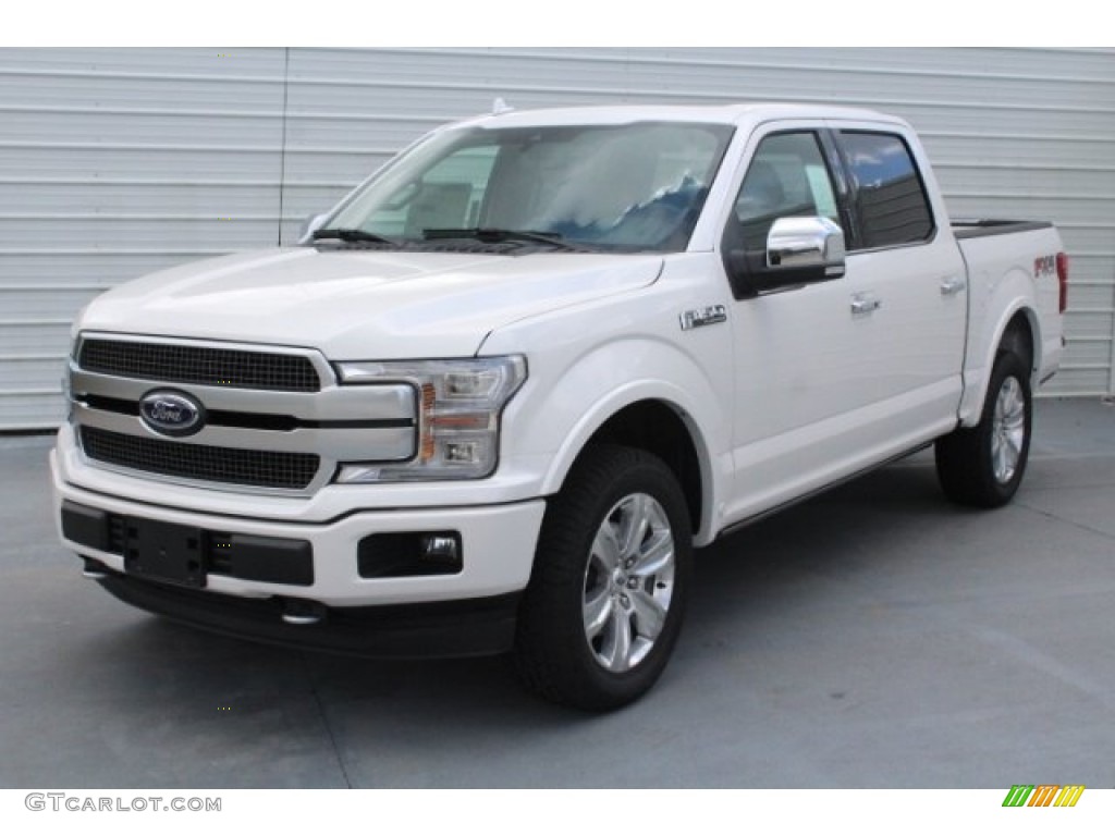 2018 F150 Platinum SuperCrew 4x4 - White Platinum / Light Camel photo #3