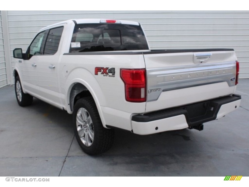 2018 F150 Platinum SuperCrew 4x4 - White Platinum / Light Camel photo #8