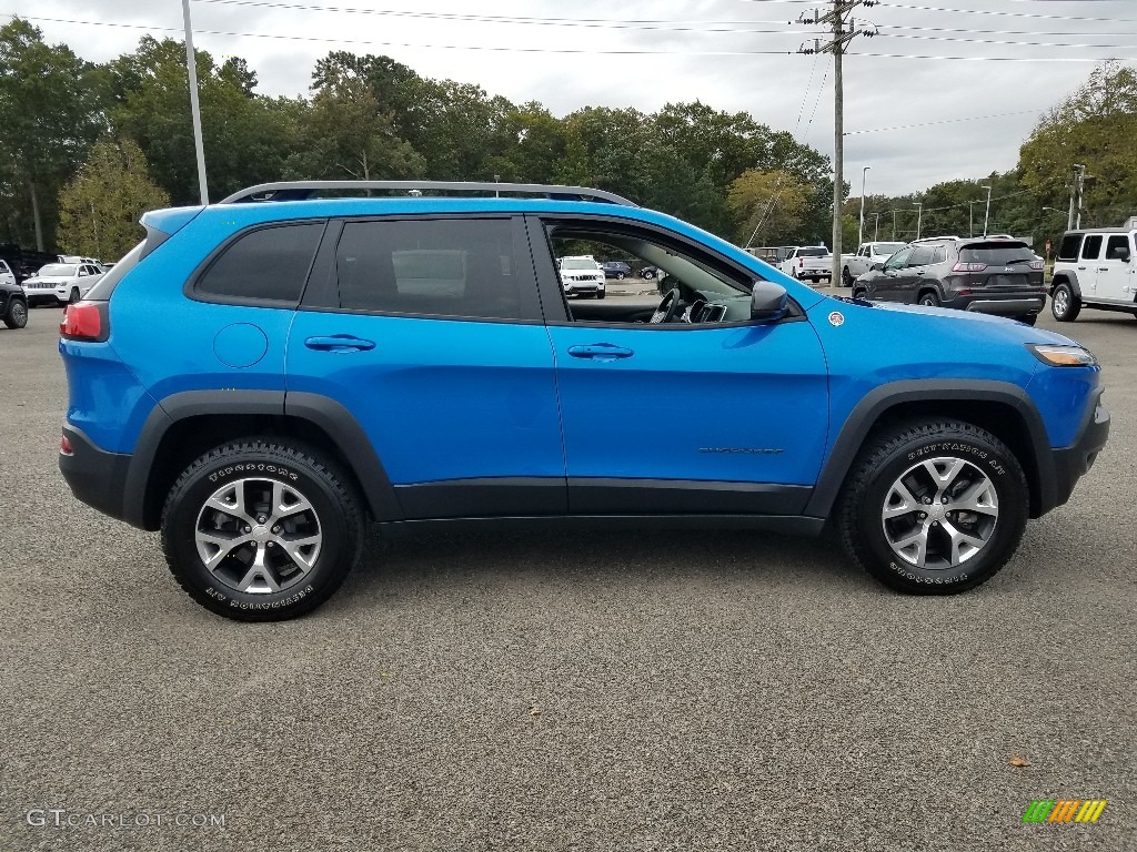 Hydro Blue Pearl 2018 Jeep Cherokee Trailhawk 4x4 Exterior Photo #129769593