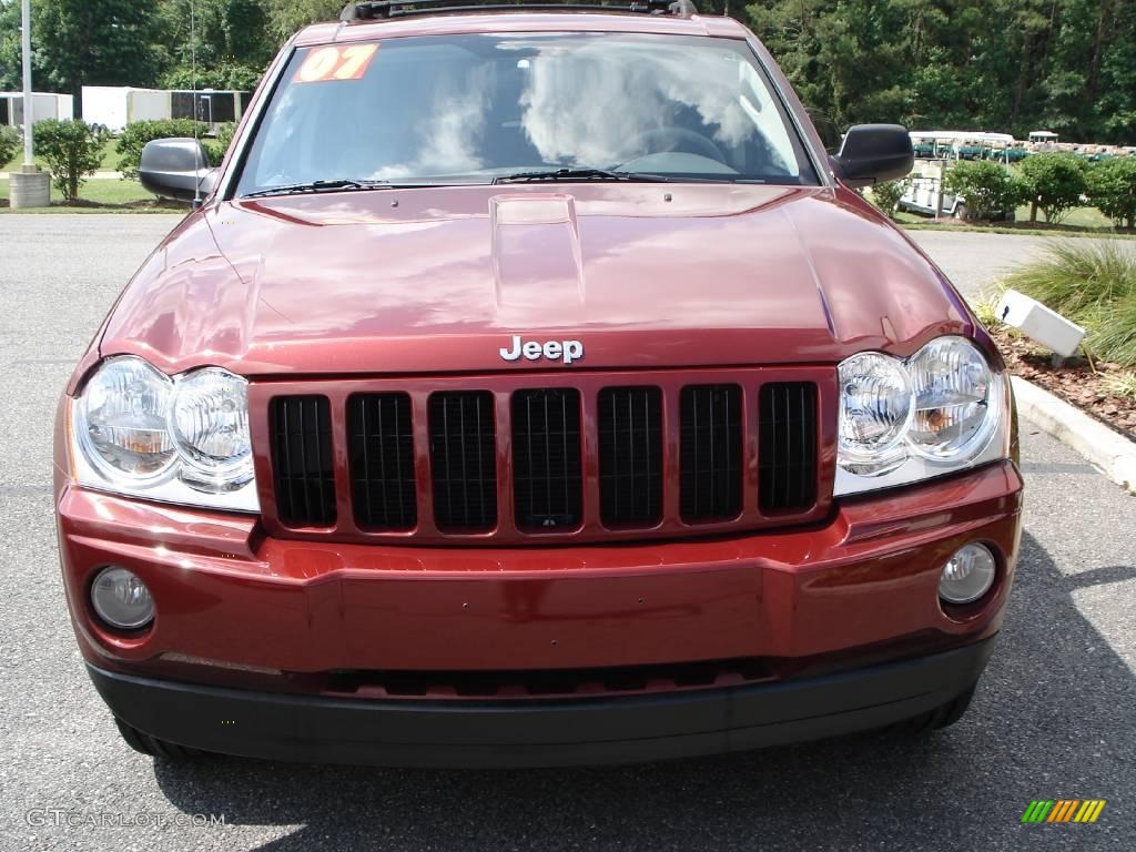 2007 Grand Cherokee Laredo - Red Rock Crystal Pearl / Medium Slate Gray photo #3