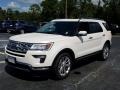 2018 White Platinum Ford Explorer Limited  photo #1