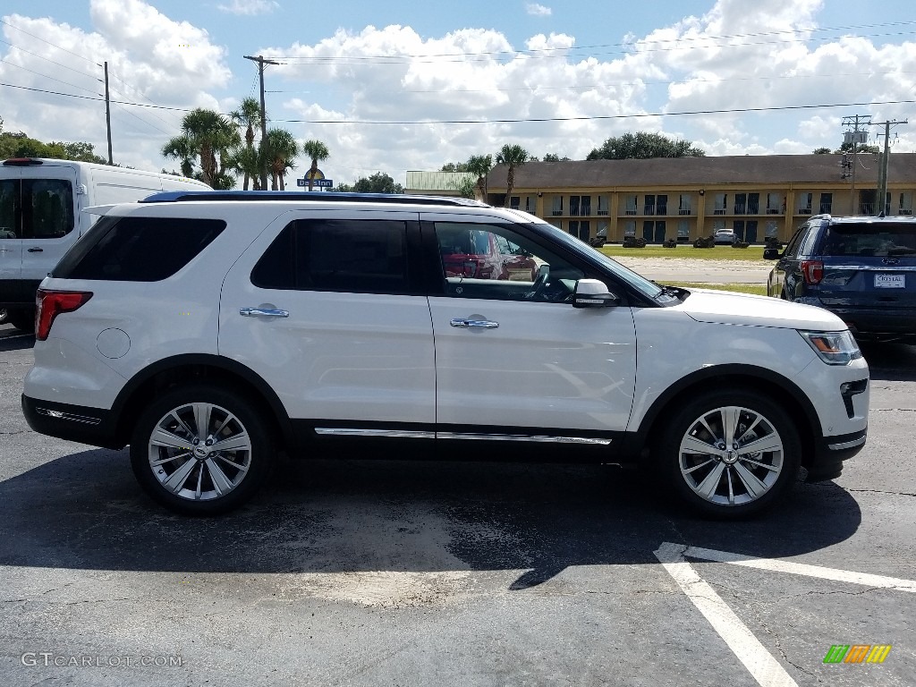 2018 Explorer Limited - White Platinum / Medium Stone photo #6
