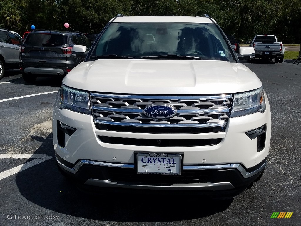 2018 Explorer Limited - White Platinum / Medium Stone photo #8