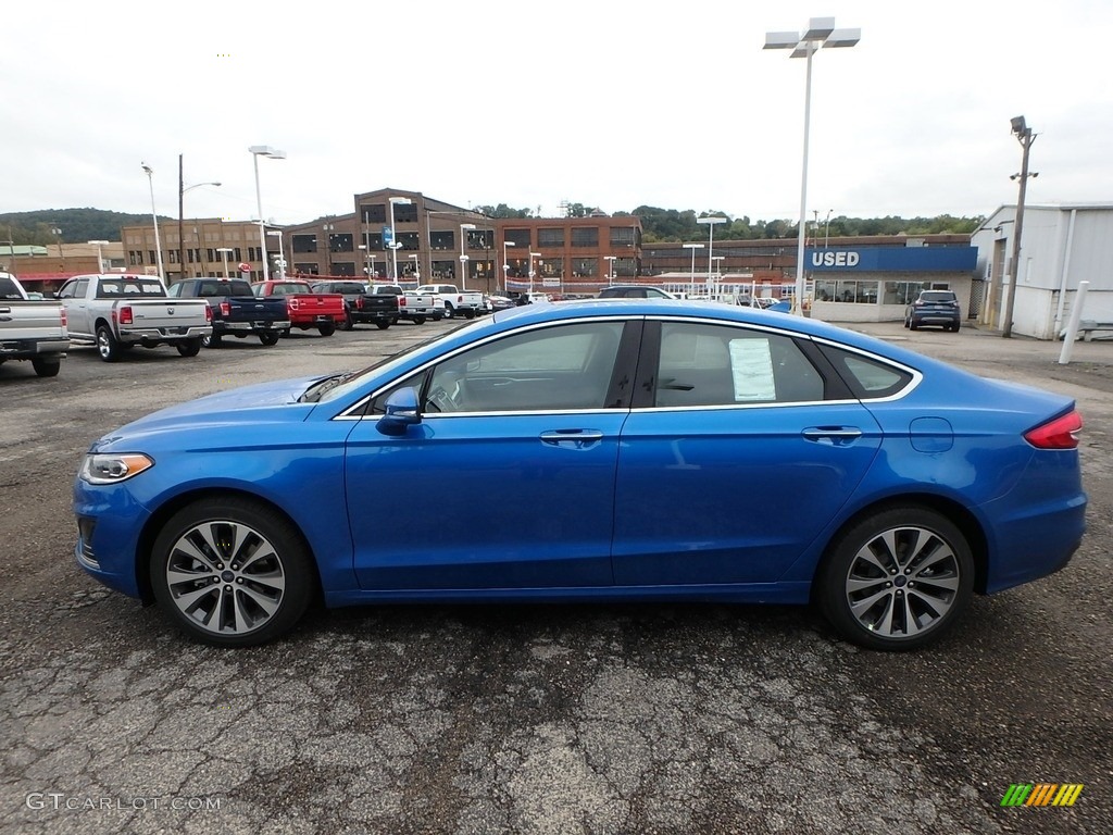 Velocity Blue 2019 Ford Fusion SEL AWD Exterior Photo #129772419