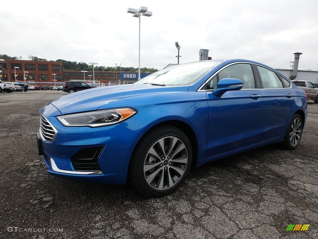 Velocity Blue 2019 Ford Fusion SEL AWD Exterior Photo #129772437