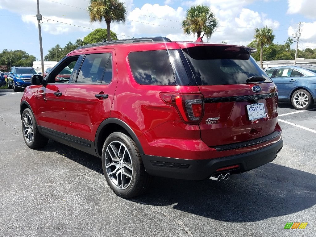 2018 Explorer Sport 4WD - Ruby Red / Ebony Black photo #3