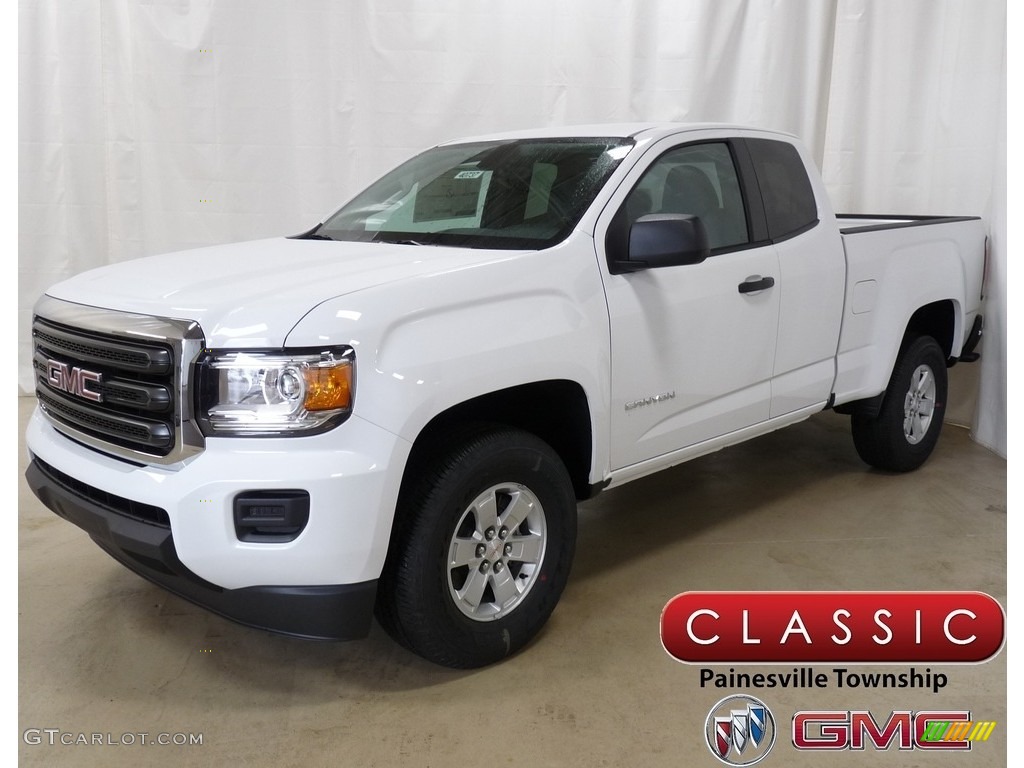 2019 Canyon Extended Cab - Summit White / Jet Black/­Dark Ash photo #1