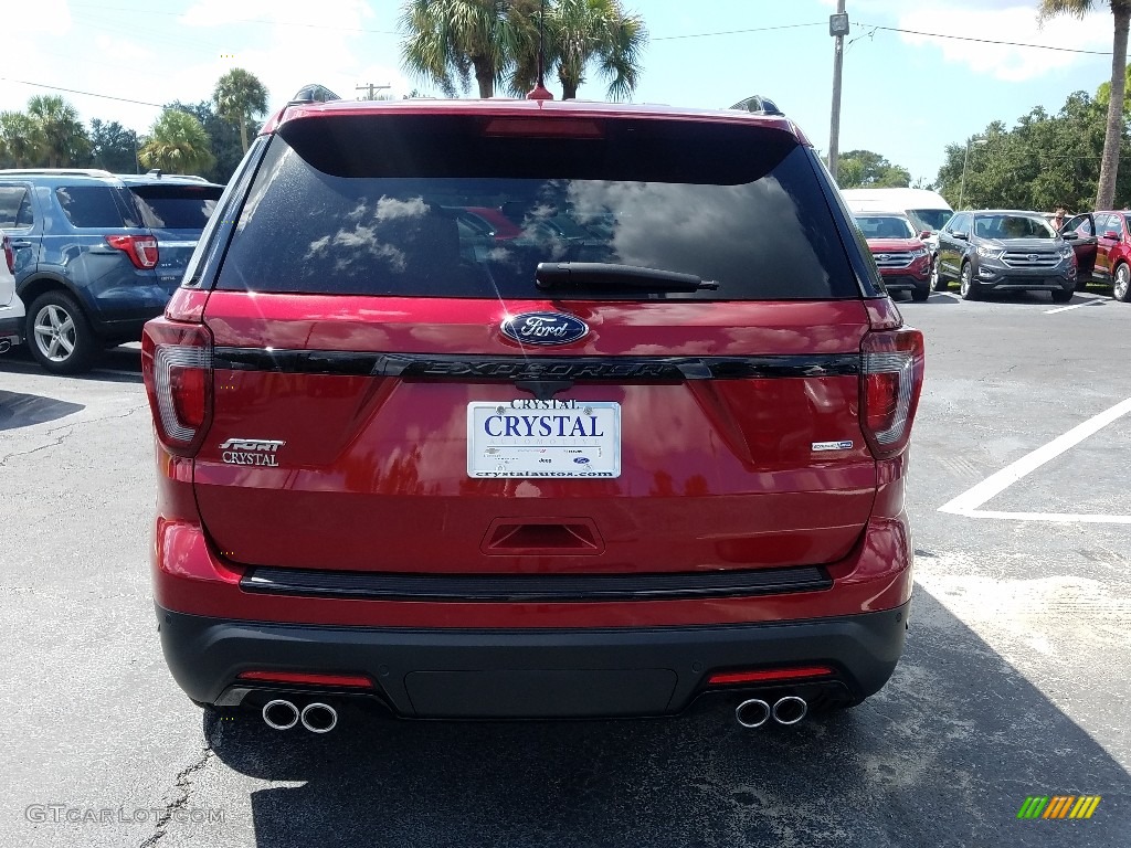 2018 Explorer Sport 4WD - Ruby Red / Ebony Black photo #4