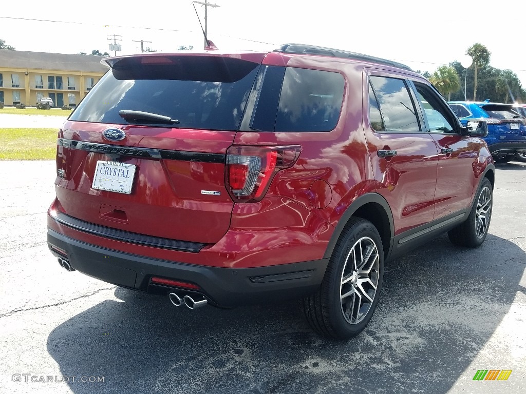 2018 Explorer Sport 4WD - Ruby Red / Ebony Black photo #5