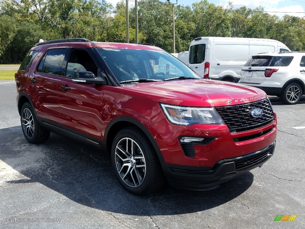 2018 Explorer Sport 4WD - Ruby Red / Ebony Black photo #7