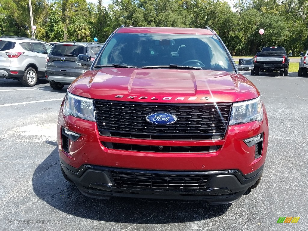 2018 Explorer Sport 4WD - Ruby Red / Ebony Black photo #8