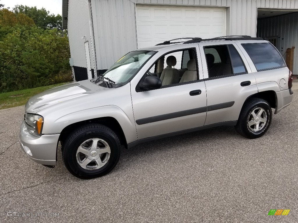 2005 TrailBlazer LS 4x4 - Silverstone Metallic / Light Gray photo #5