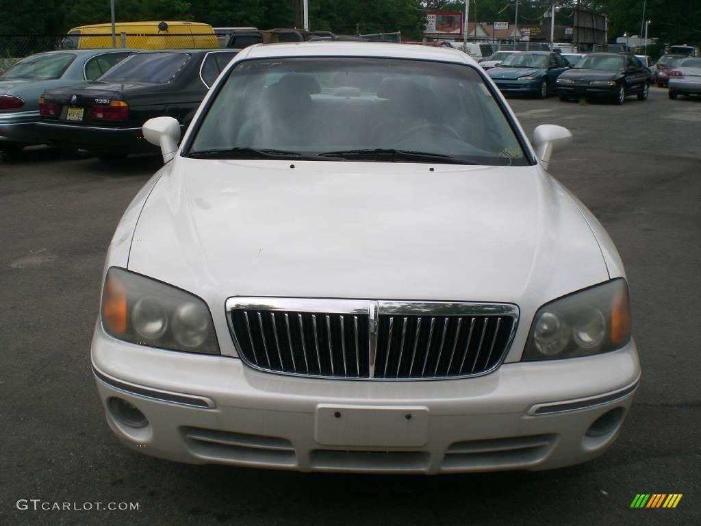2002 XG350 Sedan - Ivory White Pearl / Beige photo #1