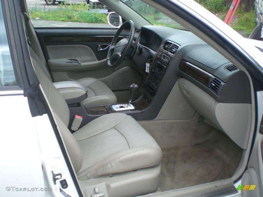 2002 XG350 Sedan - Ivory White Pearl / Beige photo #7