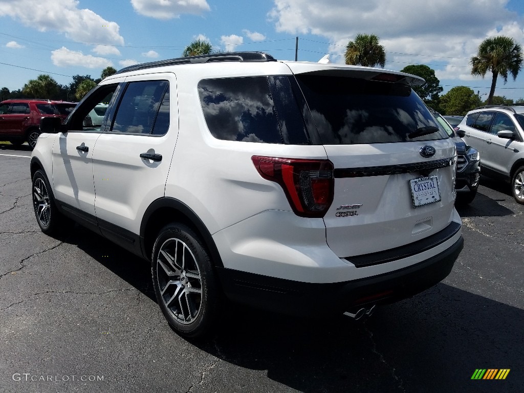 2018 Explorer Sport 4WD - White Platinum / Ebony Black photo #3