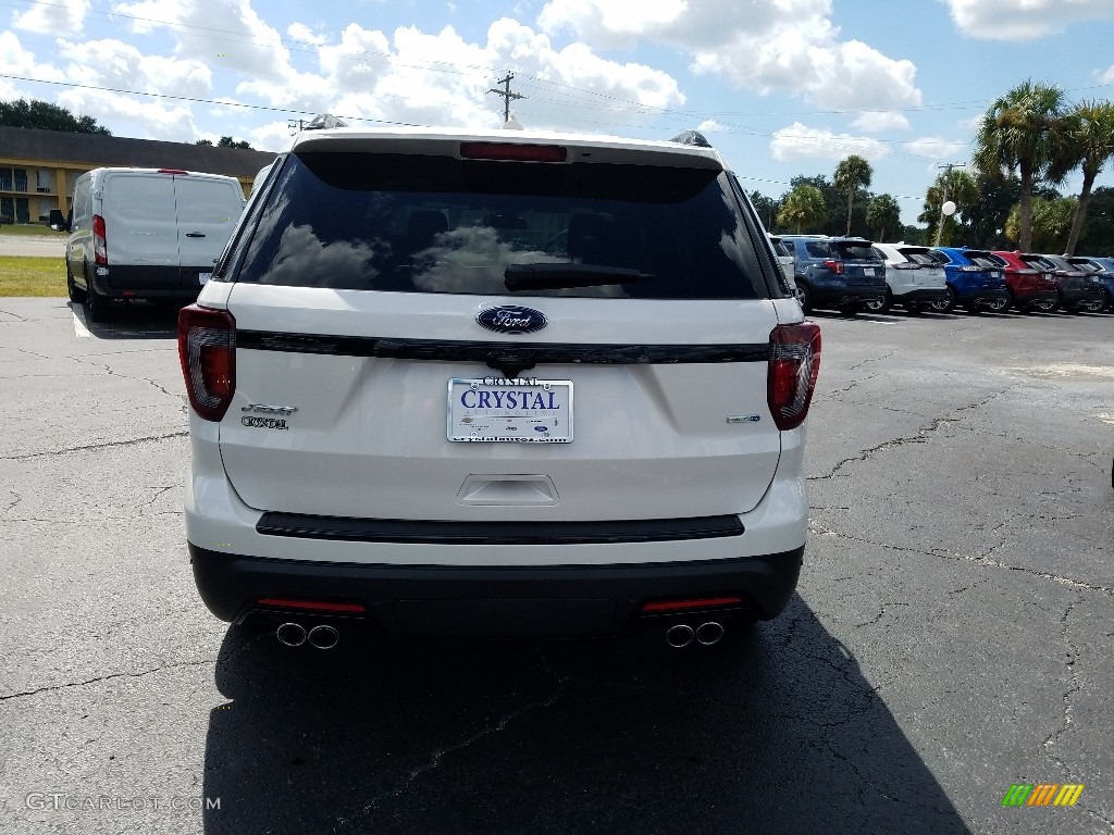2018 Explorer Sport 4WD - White Platinum / Ebony Black photo #4