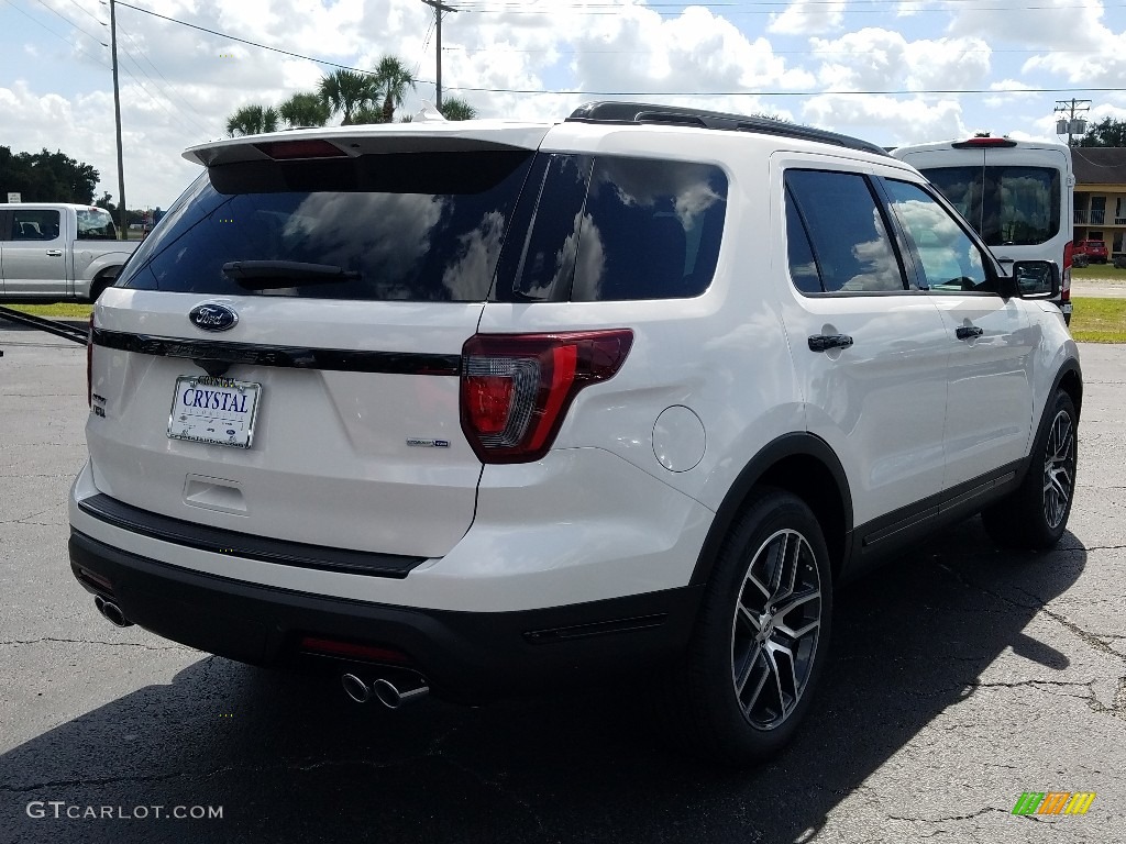 2018 Explorer Sport 4WD - White Platinum / Ebony Black photo #5