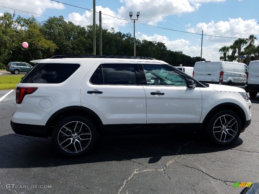 2018 Explorer Sport 4WD - White Platinum / Ebony Black photo #6