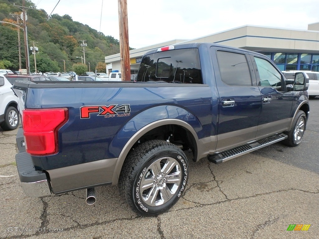 2018 F150 Lariat SuperCrew 4x4 - Blue Jeans / Light Camel photo #2