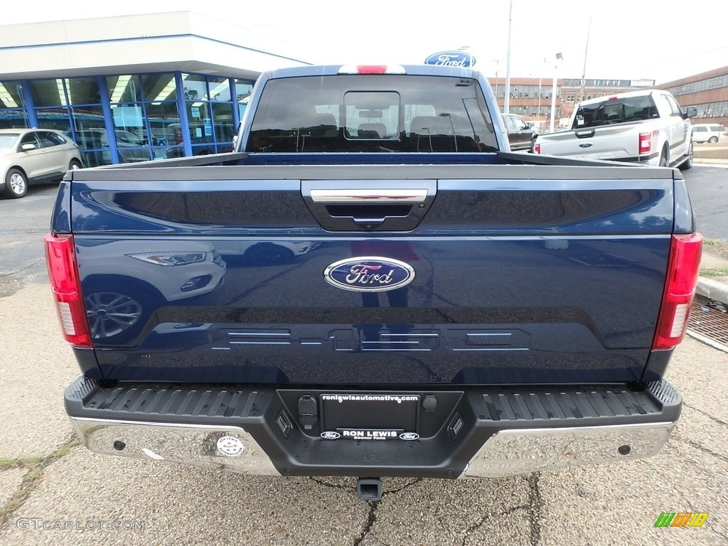 2018 F150 Lariat SuperCrew 4x4 - Blue Jeans / Light Camel photo #3