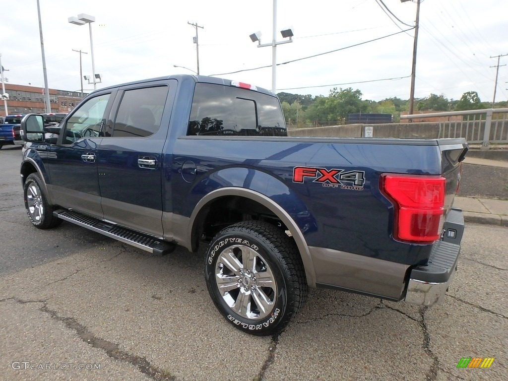 2018 F150 Lariat SuperCrew 4x4 - Blue Jeans / Light Camel photo #4