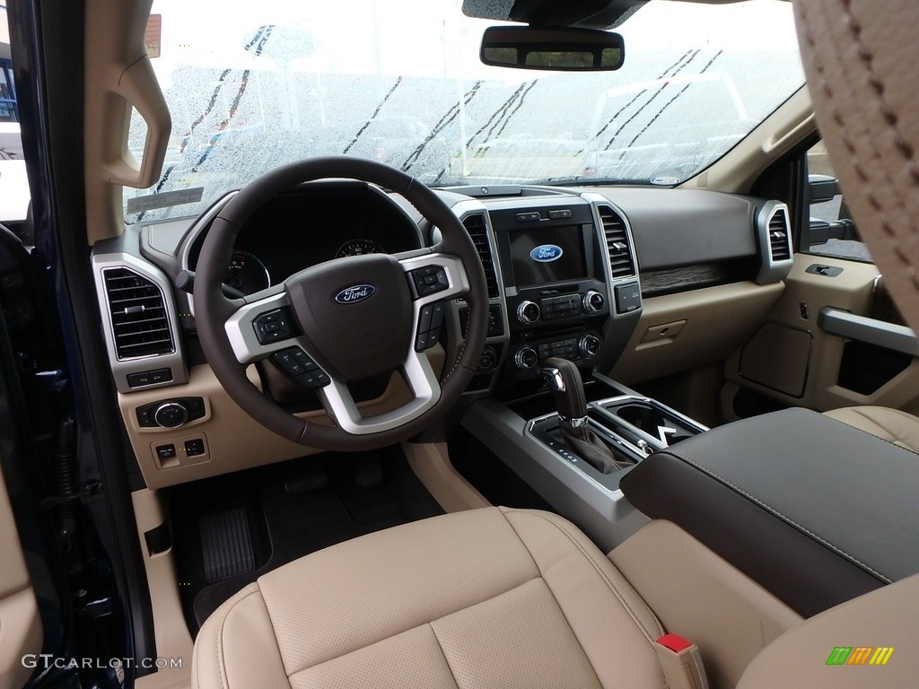 2018 F150 Lariat SuperCrew 4x4 - Blue Jeans / Light Camel photo #13