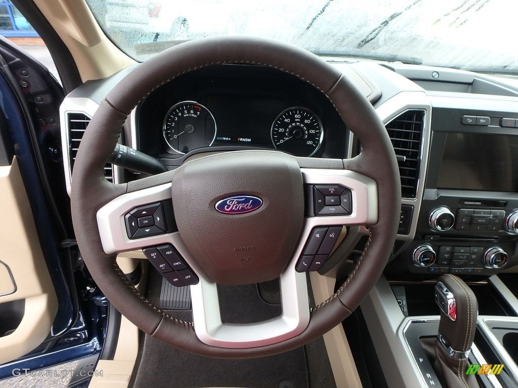 2018 F150 Lariat SuperCrew 4x4 - Blue Jeans / Light Camel photo #16